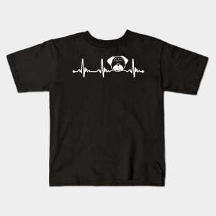 Pug Puppy Heartbeat Kids T-Shirt